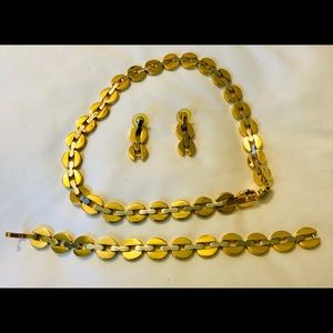 Reversible costume necklace, bracelet, earrings